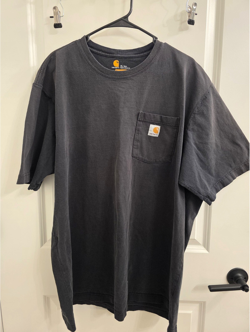 Carhartt Men's Workwear Pocket Short-Sleeve T-Shirt Faded Black Size XL Tall